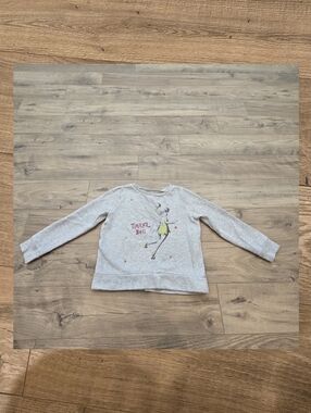 Disney Fairies Tinker Bell Girls Gray‎ Fleece Sweatshirt Size 5